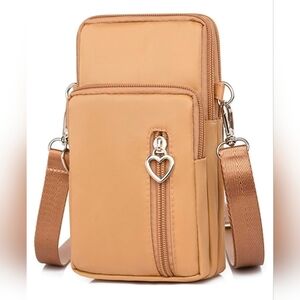 Crossbody Bag Cell Phone Sleeve Concert Venue Bag Adiustable Strap Arm Wrist NWT